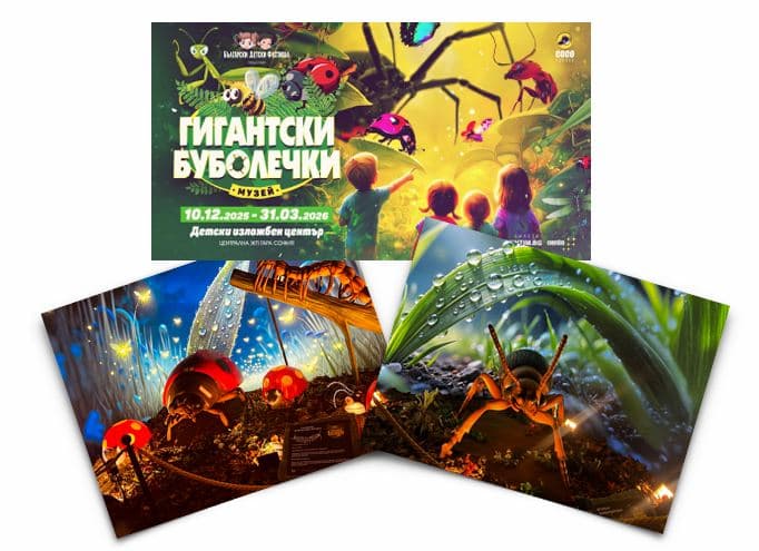 Нашествието на гигантските буболечки - световноизвестна изложба се открива на Централна гара в София
