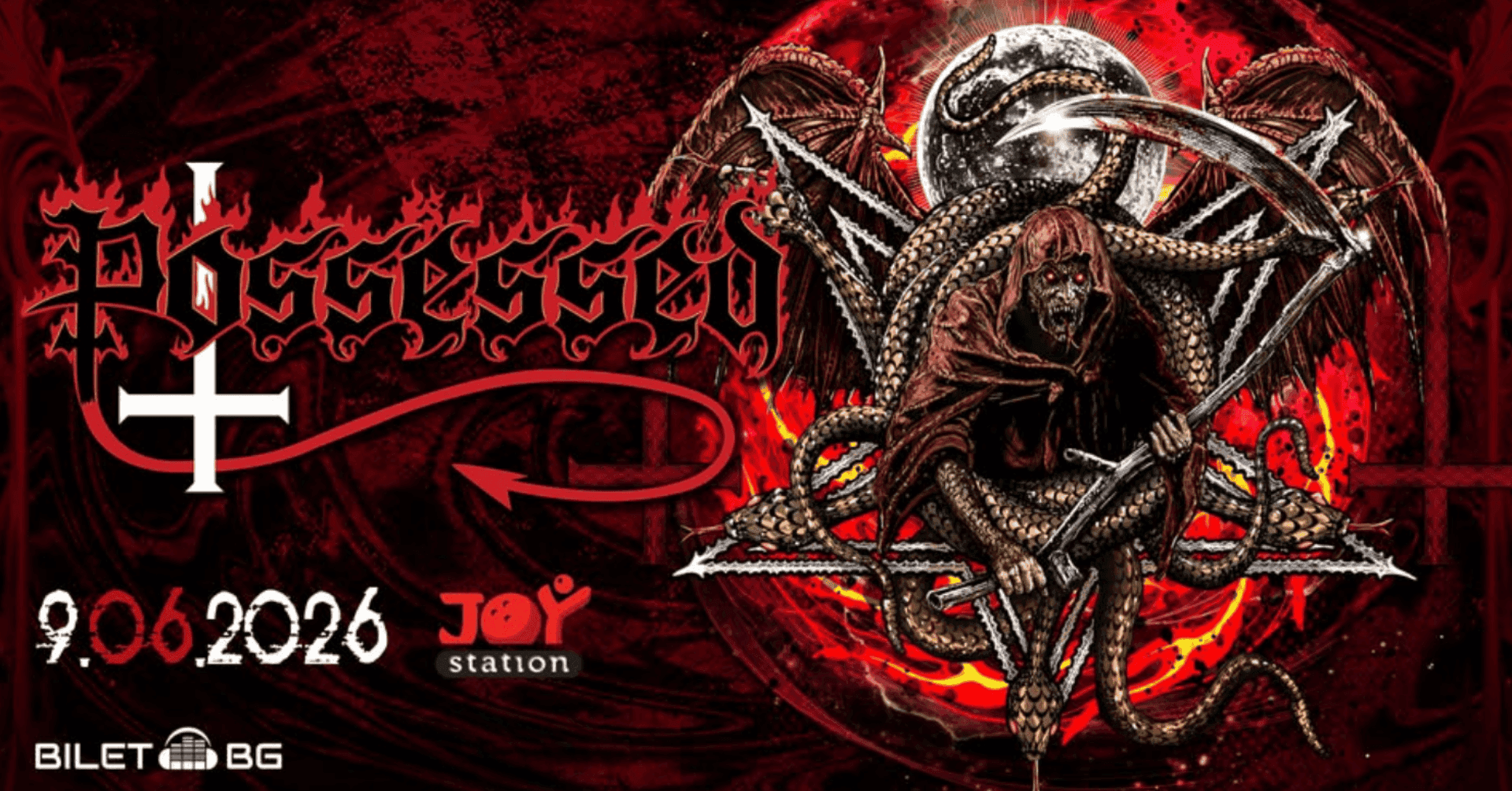 🎸 POSSESSED идват в София за 40 години „Seven Churches“ – легендите на дет метъла с концерт на 9 юни 2026